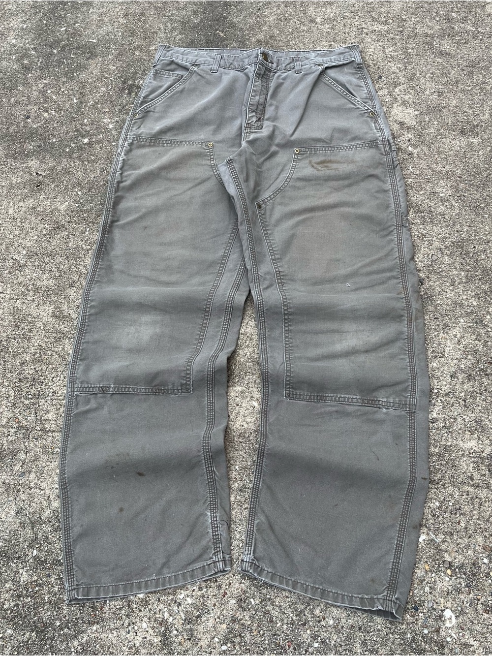 Vintage Carhartt Light brown Double knee pants